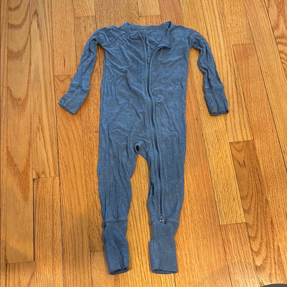 Little Sleepies Blue Baby Onesie